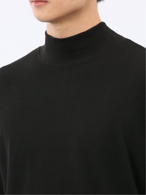 【WEB限定】KAITEKI+ ストレッチワッフル モックネック長袖Tシャツ