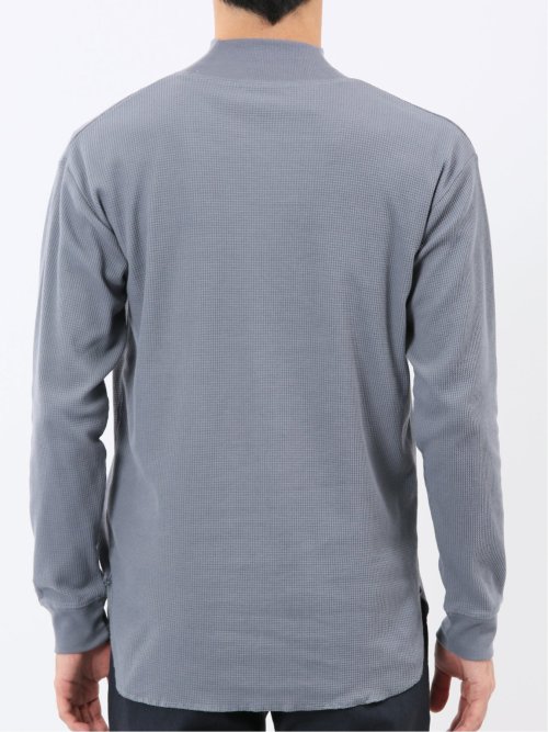 【WEB限定】KAITEKI+ ストレッチワッフル モックネック長袖Tシャツ