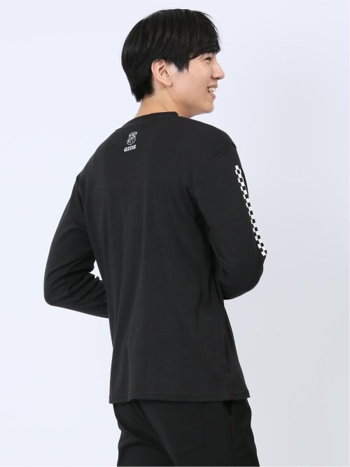 【WEB限定】ジオス/GIOS パネルプリント クルー長袖Tシャツ