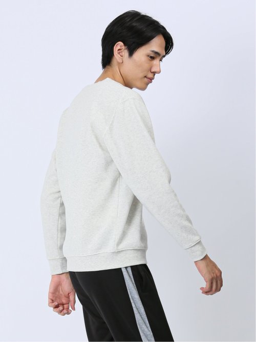 【WEB限定】ファーストダウン/FIRST DOWN パイル裏起毛プリント クルートレーナー