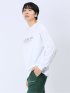 【WEB限定】ミンズクローゼット/mihns closet モノトーンプリント クルー長袖Tシャツ