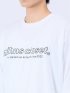 【WEB限定】ミンズクローゼット/mihns closet モノトーンプリント クルー長袖Tシャツ