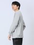 【WEB限定】ミンズクローゼット/mihns closet モノトーンプリント クルー長袖Tシャツ