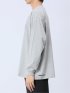 【WEB限定】ミンズクローゼット/mihns closet モノトーンプリント クルー長袖Tシャツ