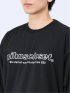 【WEB限定】ミンズクローゼット/mihns closet モノトーンプリント クルー長袖Tシャツ