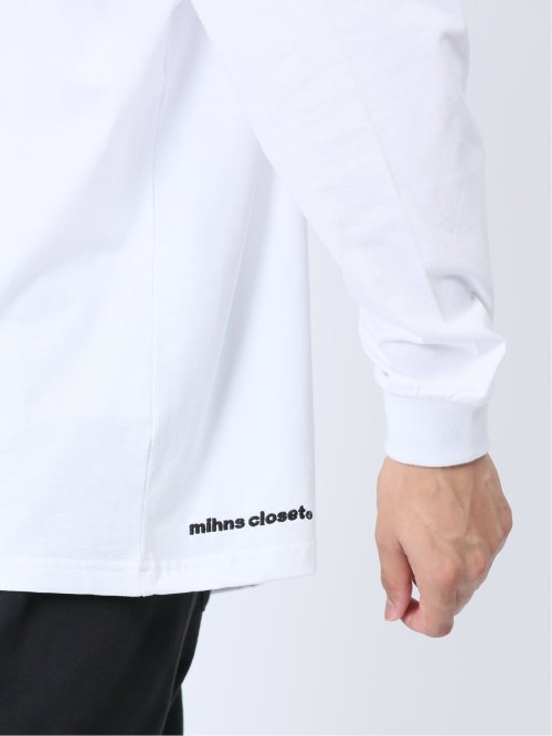 【WEB限定】ミンズクローゼット/mihns closet カラープリント クルー長袖Tシャツ