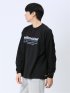 【WEB限定】ミンズクローゼット/mihns closet カラープリント クルー長袖Tシャツ