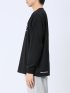 【WEB限定】ミンズクローゼット/mihns closet カラープリント クルー長袖Tシャツ