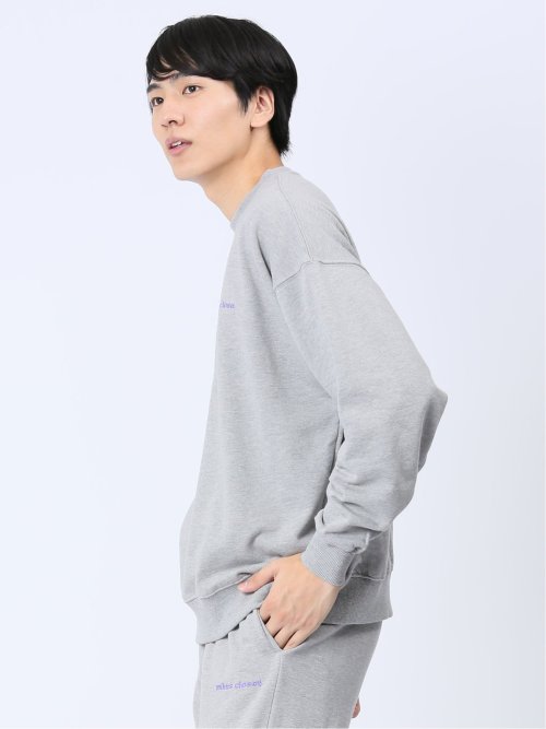 【WEB限定】ミンズクローゼット/mihns closet ロゴ クルートレーナー(セットアップ可能)