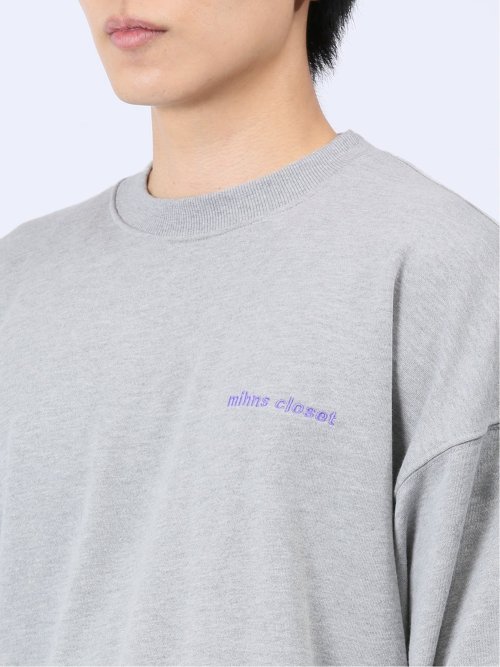 【WEB限定】ミンズクローゼット/mihns closet ロゴ クルートレーナー(セットアップ可能)