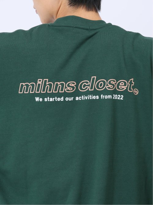 【WEB限定】ミンズクローゼット/mihns closet ロゴ クルートレーナー(セットアップ可能)