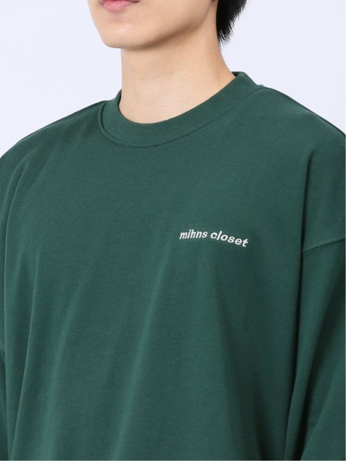 【WEB限定】ミンズクローゼット/mihns closet ロゴ クルートレーナー(セットアップ可能)