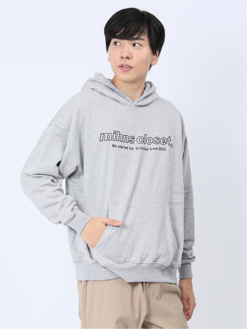 【WEB限定】ミンズクローゼット/mihns closet ロゴ フーディー(セットアップ可能)