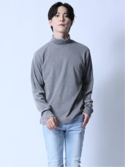 スムース ピーチ起毛 タートルネック