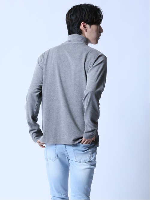 スムース ピーチ起毛 タートルネック