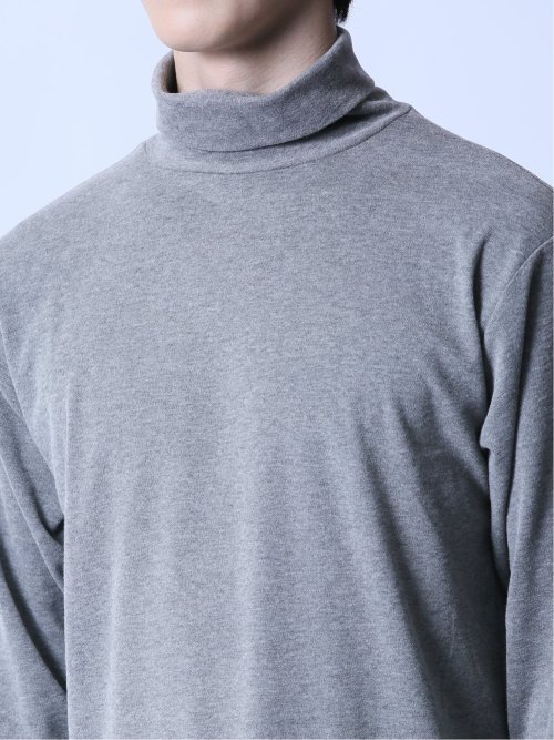 スムース ピーチ起毛 タートルネック