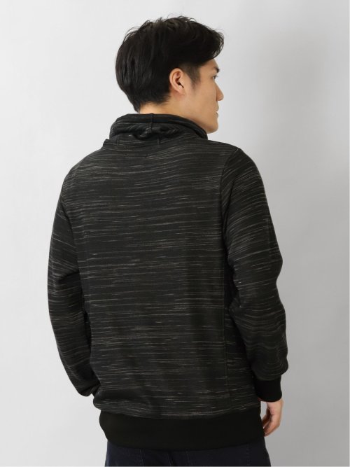 裏シャギー クロスネック 長袖プルオーバー