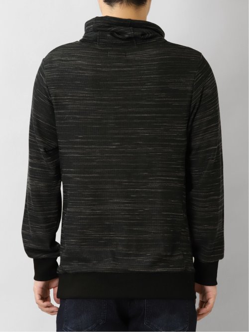 裏シャギー クロスネック 長袖プルオーバー