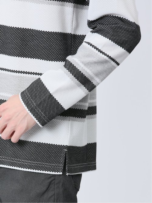 ポップコーンボーダー クルーネック長袖Tシャツ