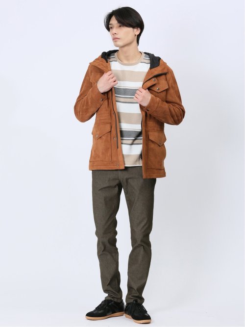 ポップコーンボーダー クルーネック長袖Tシャツ