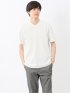 バイヤスジャガード Vネック半袖Tシャツ