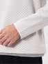 Tシャツ メンズ 長袖 ストレッチ クルーネック フェイクレイヤード バイアス ジャガード