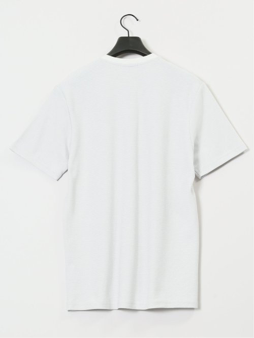 メランジ 裏ボーダー Vネック半袖Tシャツ