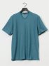 メランジ 裏ボーダー Vネック半袖Tシャツ