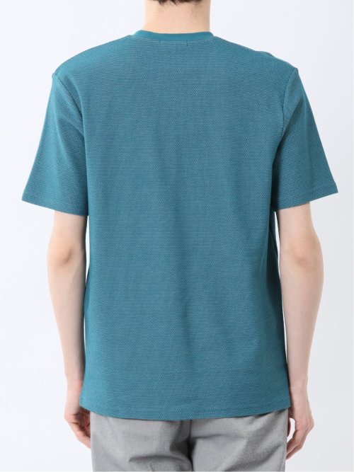 メランジ 裏ボーダー Vネック半袖Tシャツ