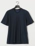 メランジ 裏ボーダー Vネック半袖Tシャツ