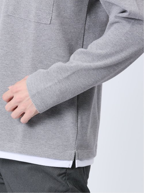 ポップコーン フェイククルーネック長袖Tシャツ