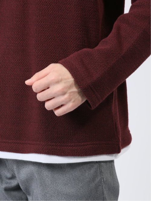 スラブ裏起毛 Vネック長袖Tシャツ