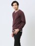 ストレッチポンチ フェイクキーネック長袖Tシャツ
