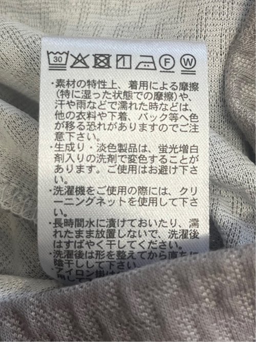 ジグザグジャガード クルーネック半袖Tシャツ