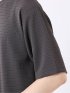 接触冷感 ストレッチ イージーケア ジャガード クルーネック 半袖 Tシャツ