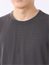 接触冷感 ストレッチ イージーケア ジャガード クルーネック 半袖 Tシャツ