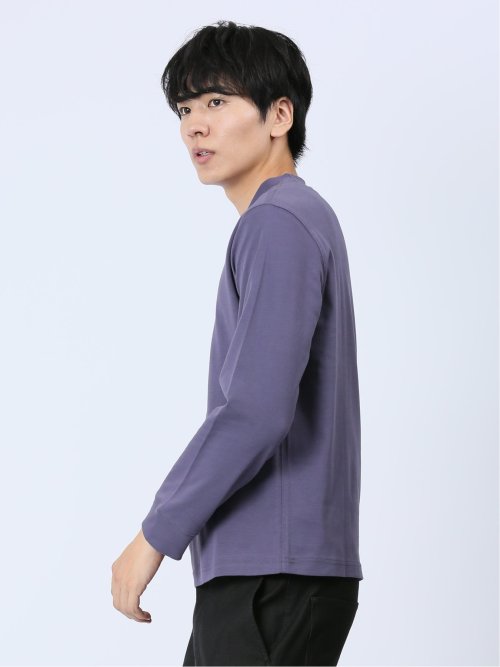 【DRESS T-SHIRT】超長綿 クルーネック長袖Tシャツ