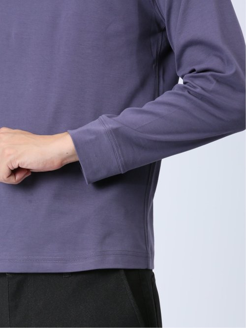 【DRESS T-SHIRT】超長綿 クルーネック長袖Tシャツ