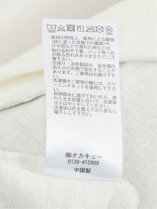 バイアスジャガード クルーネック長袖Tシャツ