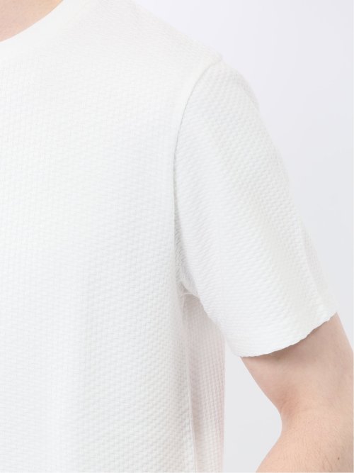ふくれバイヤスジャガード クルーネック半袖Tシャツ