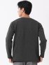 Tシャツ メンズ 長袖 Vネック バイアス ジャガード
