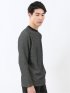 バーズアイジャガード クルーネック長袖Tシャツ
