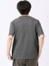 ストレッチ ブリスター 杢ジャガード クルーネック 半袖 Tシャツ