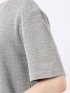 ストレッチ ブリスター 杢ジャガード 綿混 クルーネック 半袖 Tシャツ メンズ