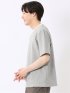 ストレッチ ブリスター 杢ジャガード 綿混 クルーネック 半袖 Tシャツ メンズ