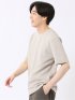 ストレッチ ブリスター 杢ジャガード クルーネック 半袖 Tシャツ