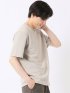 ストレッチ ブリスター 杢ジャガード クルーネック 半袖 Tシャツ