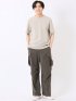 ストレッチ ブリスター 杢ジャガード クルーネック 半袖 Tシャツ