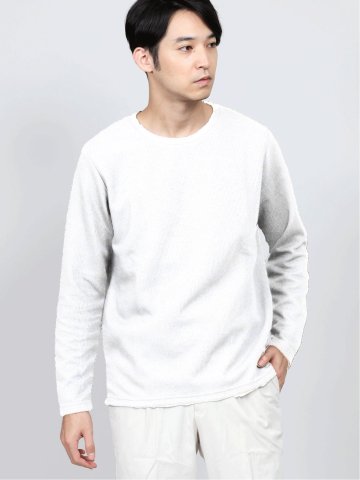 畦ダブルフェイス クルーネックニットソー