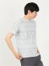 転写プリント クルーネック半袖Tシャツ